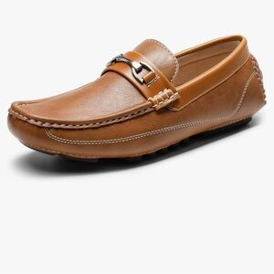 Brown Leather driving Loafers men’s size 7